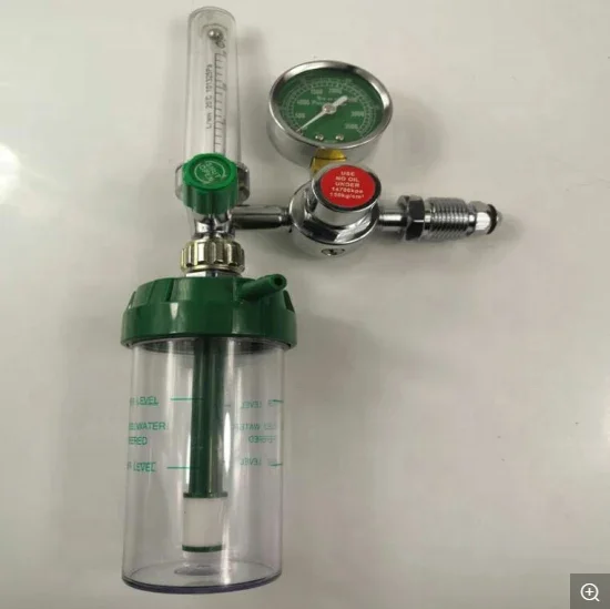 CE certificate medical oxygen cylinder pressure regulator hospital equipment oxygen regulator with humidifier