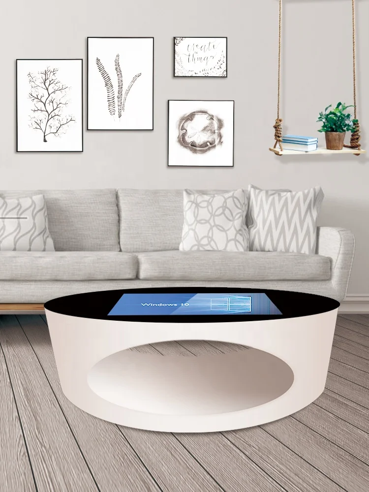 
32 inch smart coffee table Home multi interactive smart touch table with touch screen Android System customized reception tables 