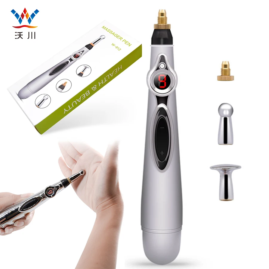 Wholesale Meridian Powerful Energy Pulse Massage Pen 3 in 1 Electronic Acupuncture Pen for Pain Relief