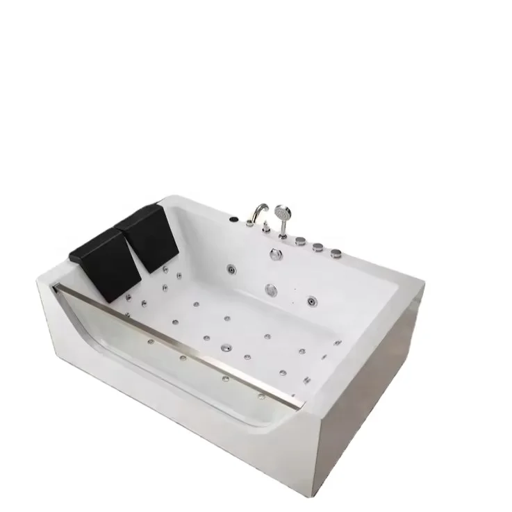 Freestanding Acrylic Whirlpool Massage Bathtub Double Person Used Cheap Massage Bath Tub