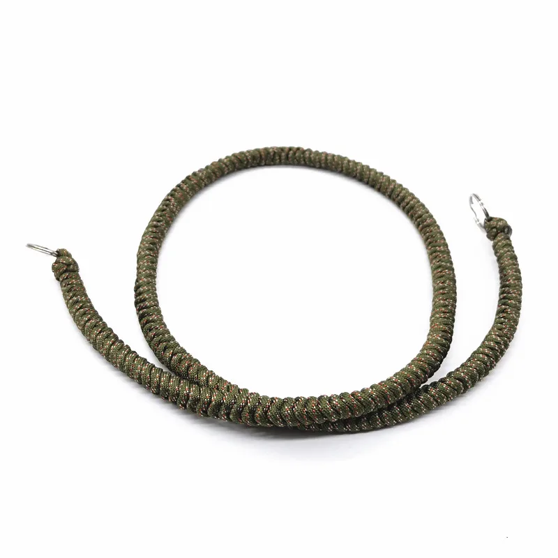 Online wholesale nylon rope weave camera neck strap handmade survival paracord camera shoulder strap