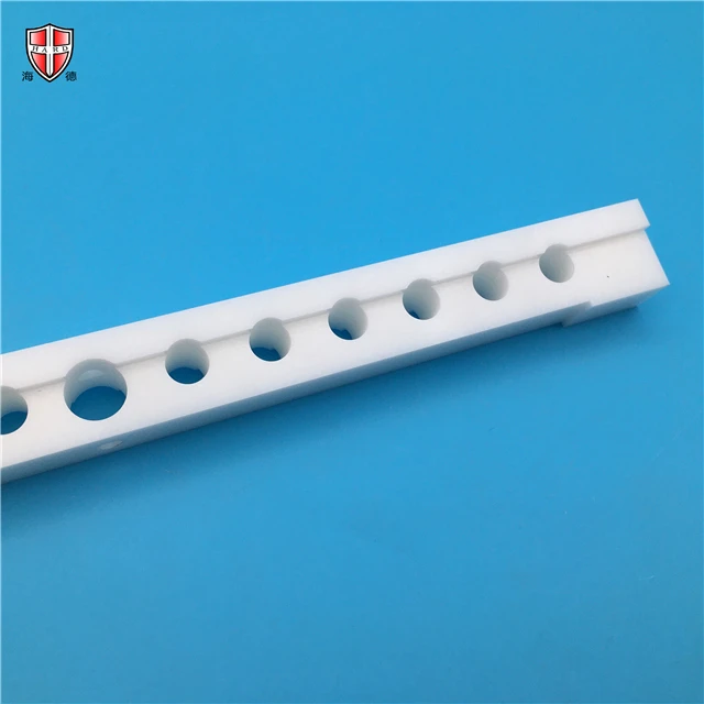 High hardness wear resistant white zirconia ceramic bar custom for industry