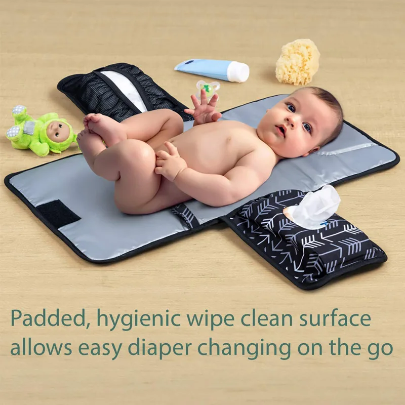 Newborn Extended baby mat Waterproof Travel Changing Station Portable Baby Diaper Changing Pad/Mat
