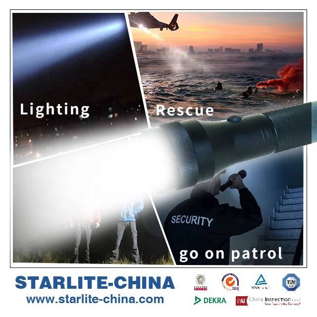 STARLITE 3300 lumens aluminum led flashlight torch personal self defense products