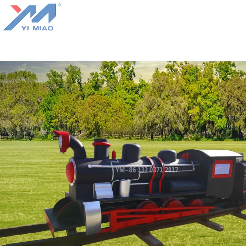 Factory Direct Sale  large railway ride in an amusement park amusement track train