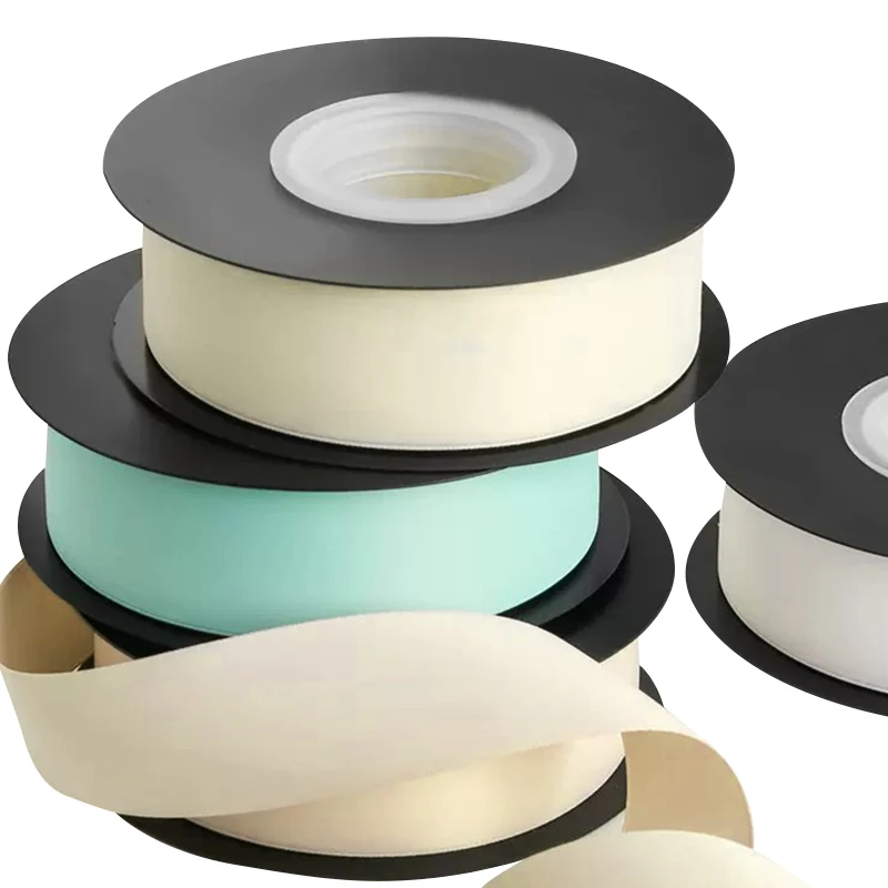 Factory customization 4cm Rose Flower Wedding Color Flowers Gift Cake Wrapping Ribbon Ribbon Wholesale