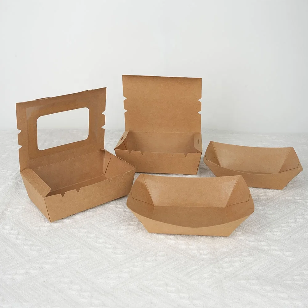 Box printing sublimation disposable work lunch box set with window for kids adults