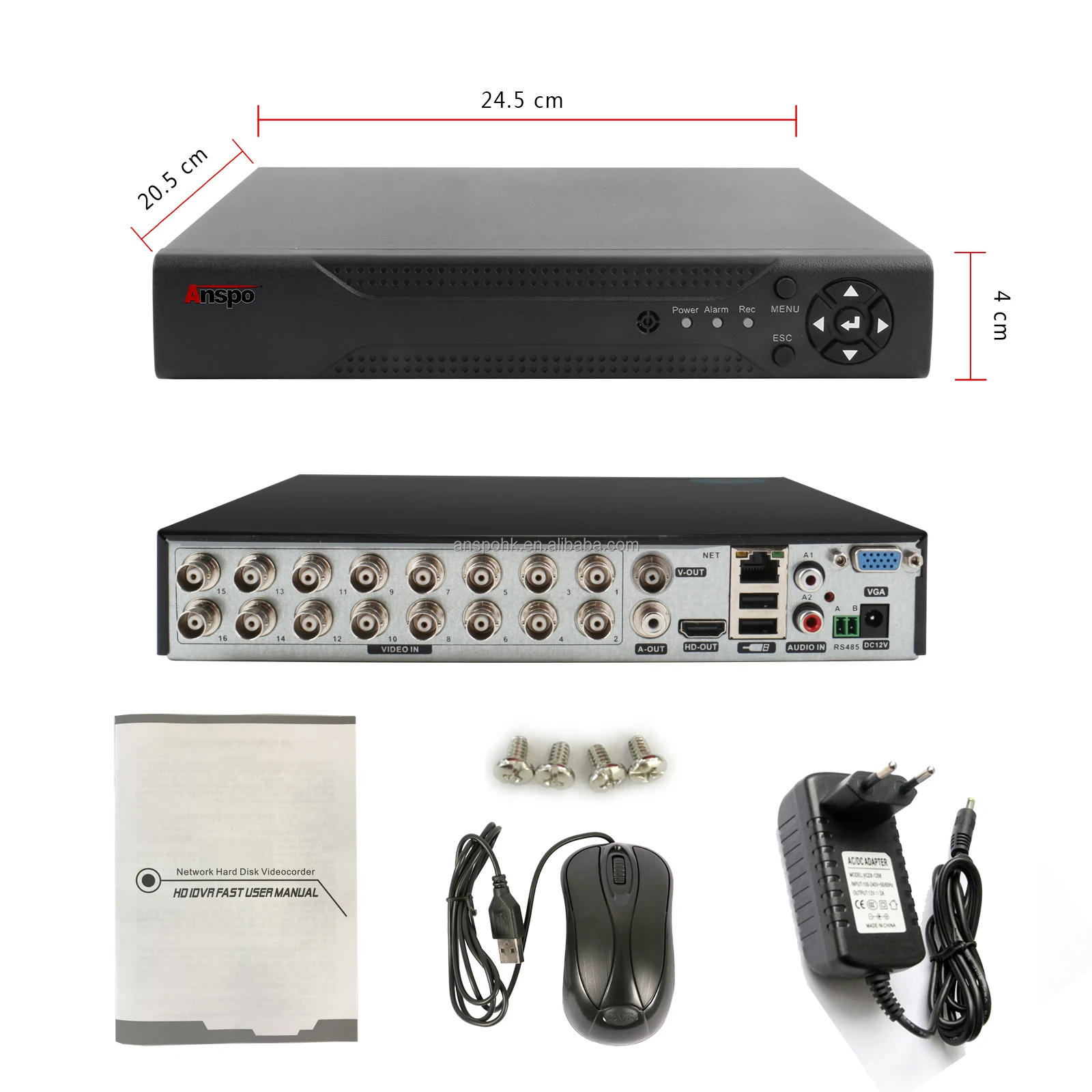Цифровой видеорегистратор 2MP 16CH DVR BNC коннектор 1080P XVR 5 в 1 DVR Коаксиальная камера AHD CVI TVI IP CVBS камера видеорегистратор