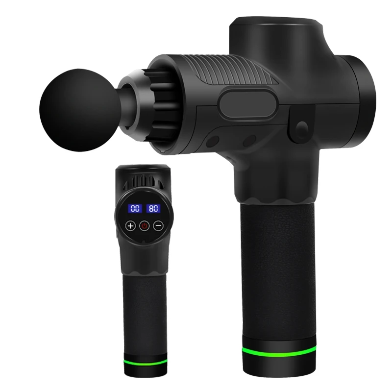 Wholesale Logo Custom  Custom 30 Speed Massage Gun Dropshipping with Lcd Screen Massager  Fascial Muscle Massager Gu