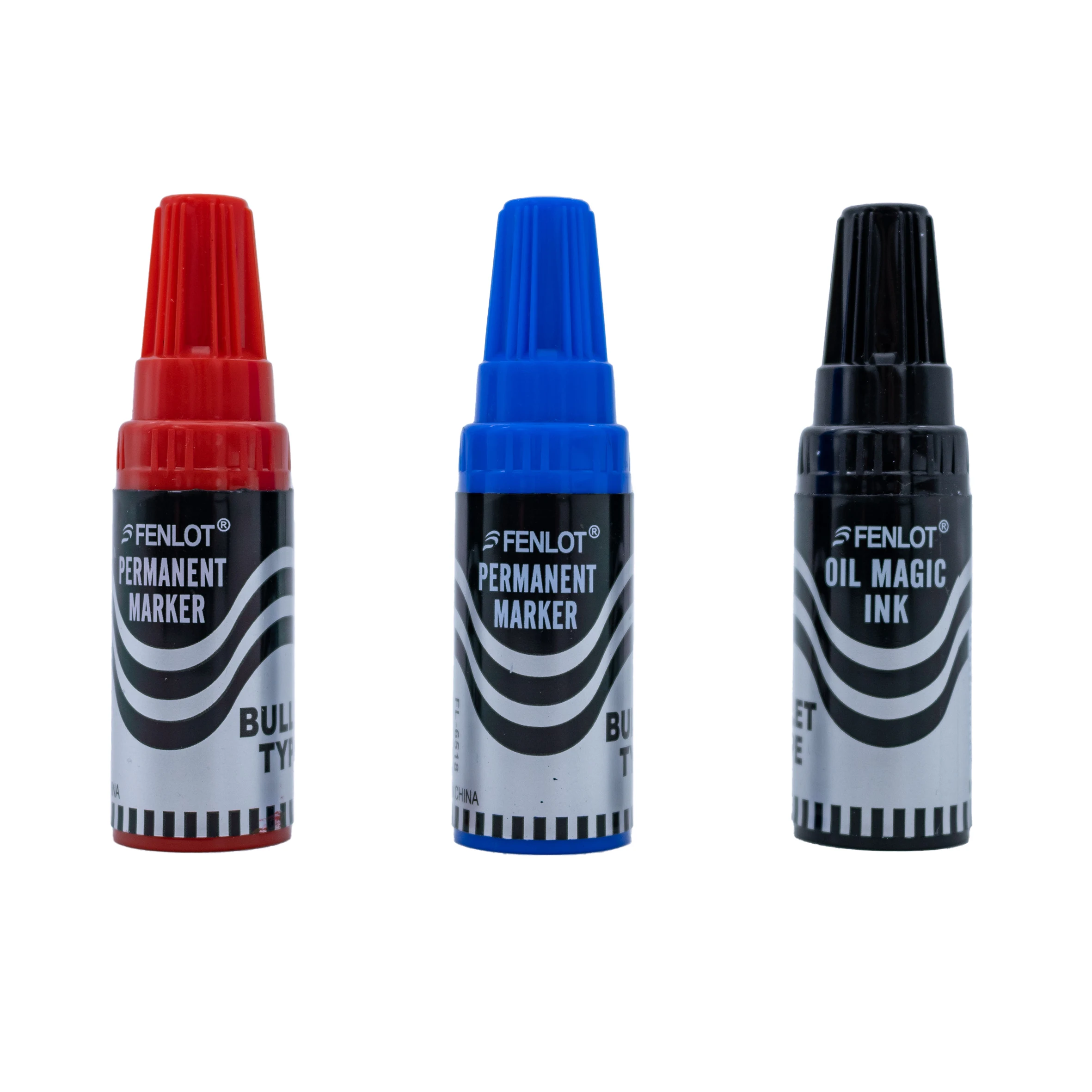 High quality Waterproof permanent dual tip Black blue red Art Marker Pens Student school office stationery