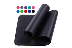 Custom cheap non slip women home gym 10mm nbr yoga mat
