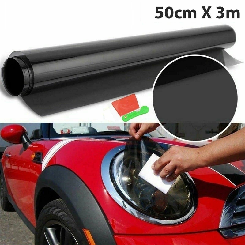 1 Roll 50cm X 3m 1/5/15/25/35 Percent VLT Window Tint Film Glass Sticker Sun Shade Film for Car UV Protector foils Sticker Film