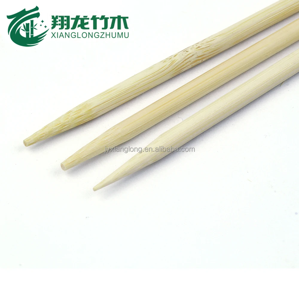 Barbecue Bamboo Sticks Large Bamboo Bbq Wood Stick Skewer 40 Cm Long Hot Dog Bamboo Barbecue Sticks