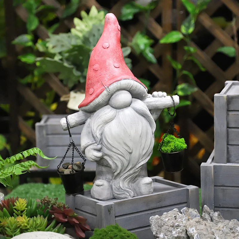Redeco Wholesale Classic Magic Gnome Magnesium Oxide Gnome Doll Magnesia Crafts For Gifts Home Garden Decor