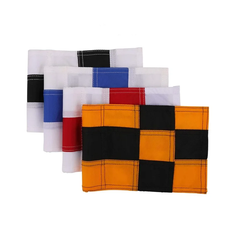 Solid Nylon and Checkered TrainingMIni Golf Putting Green Flags