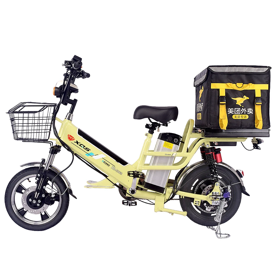 High Carbon Steel Electrically Bikes Sine Wave Controller 3 Speed 350w Brushless Lcd Screen 14 Inch