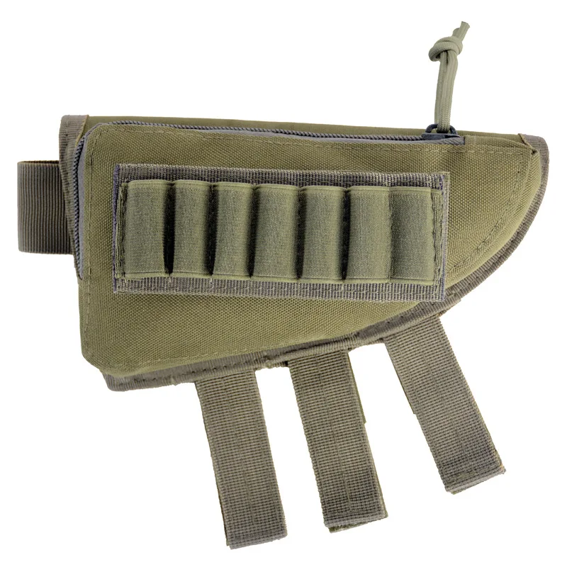
For Hunting Shooting Cheek Rest Pad Ammo case Shell Cartridges Holder Pouch Adjustable Tactical Military Rifle Buttstock 