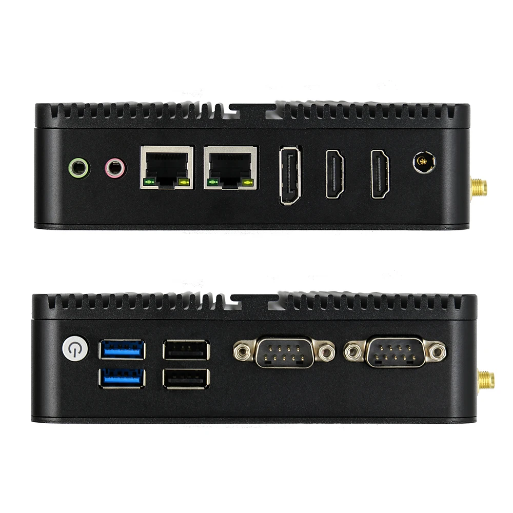 New box pc C2D windows 7/8/10/11 3 display ports 2 Hd& 1DP  Linux quad core auto boot diskless J6412 J6413 industrial mini pc