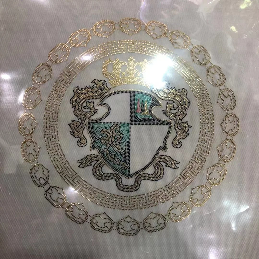 Custom Modern Style Patch Hot Fix Adhesive Heat Transfer Printing Sustainable PET Colorful Sequin Trimming Sticker For Garment