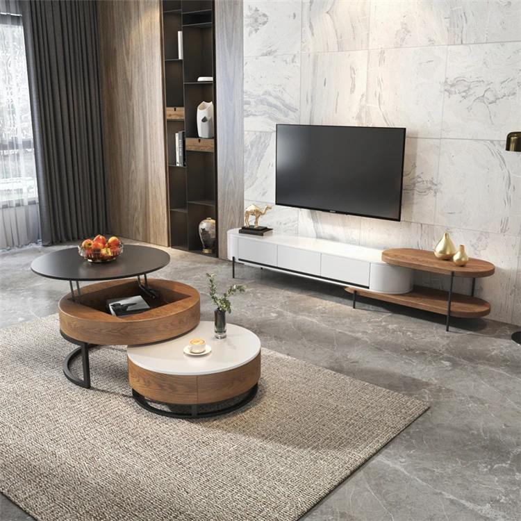  Pretty Design Multifunctional Furniture Combination Lift Top Luxury Modern Metal Coffee Table