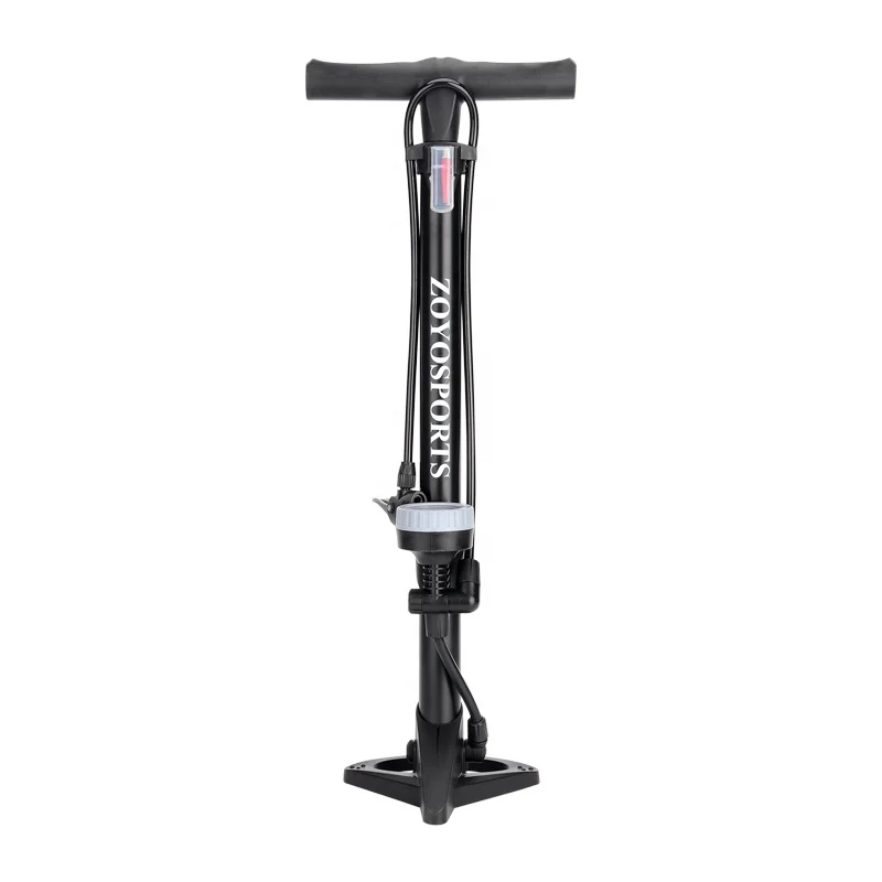 OEM Bicycle Floor Pump ZOYOSPORTS Portable High Pressure Hand Air Pump For Bike Tire Inflator Or Balls 160 psi With Gauge