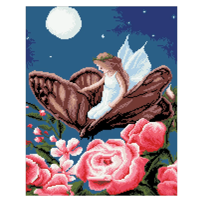 Obsidian Decor Diy Embroidery Mirror Handcraft Crosstitch Set Cross stitch