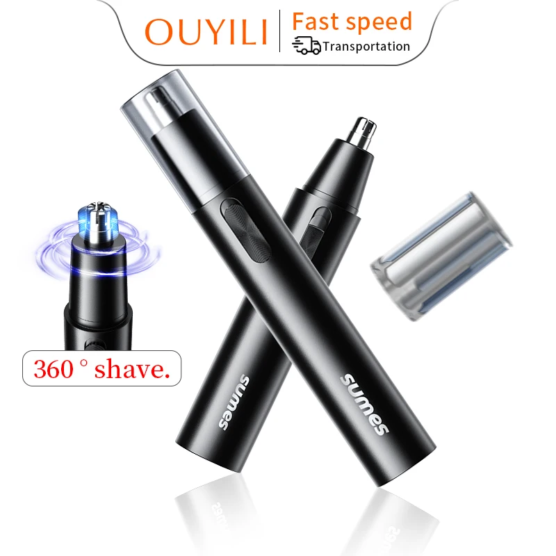 Professional Painless Electric USB Rechargeable Beard Eyebrow Ear Nose Hair Cutting Trimmer Remover For Female And Man
