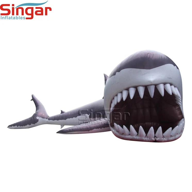 Giant inflatable shark model decoration for advertising