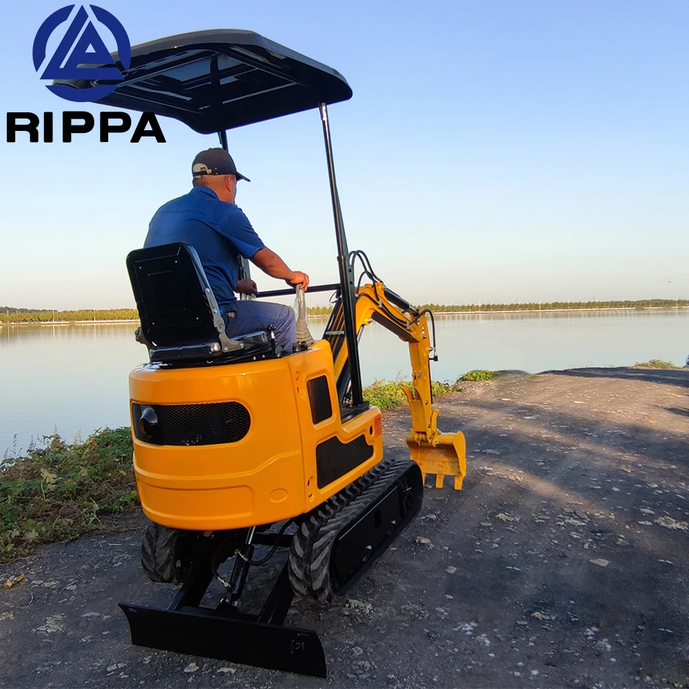 Rippa Mini Small Micro Crawler Bagger Digger Excavators Machine 2t 0.8 1.2 1.5 2 Ton 1Ton