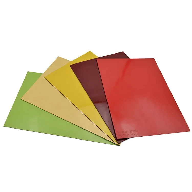 Phenolic HPL Sheet 0.7mm Formica Solid Color HPL High Gloss Sheet