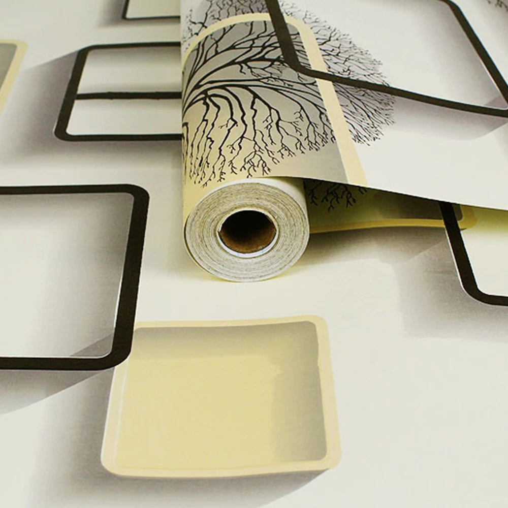 High quality german fireproof 3d printing self adhesive geometric peel stick wallpaper
