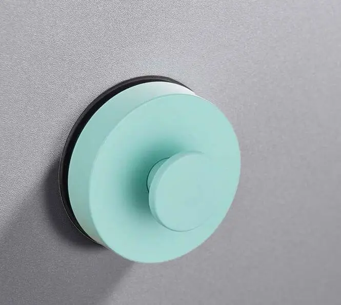 Colorful Reusable Self Adhesive Heavy Duty Vacuum Suction Cup Bath Hook Kitchen Bathroom Round Hooks