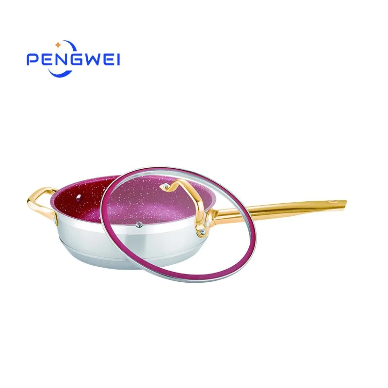 wholesale multi function kitchen ware induction stainless steel nonstick cookware set good quality hot pot set