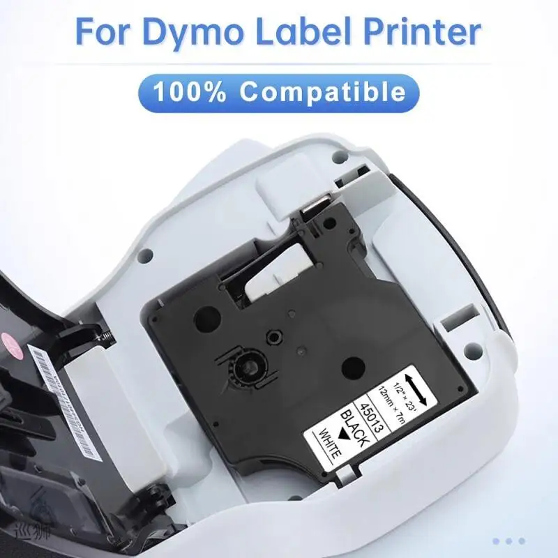 Совместимый Dymo 9 мм * 7 м черный на белом D1 ленточный картридж 40913 S0720680 этикетка для 160 280 420P принтер