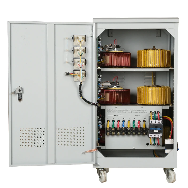 Automatic 30KVA 3-Phase 220V 380V Voltage Stabilizer 20KVA 40KVA 50KVA 60KVA AVR Voltage Regulator AC Generator Copper SVC