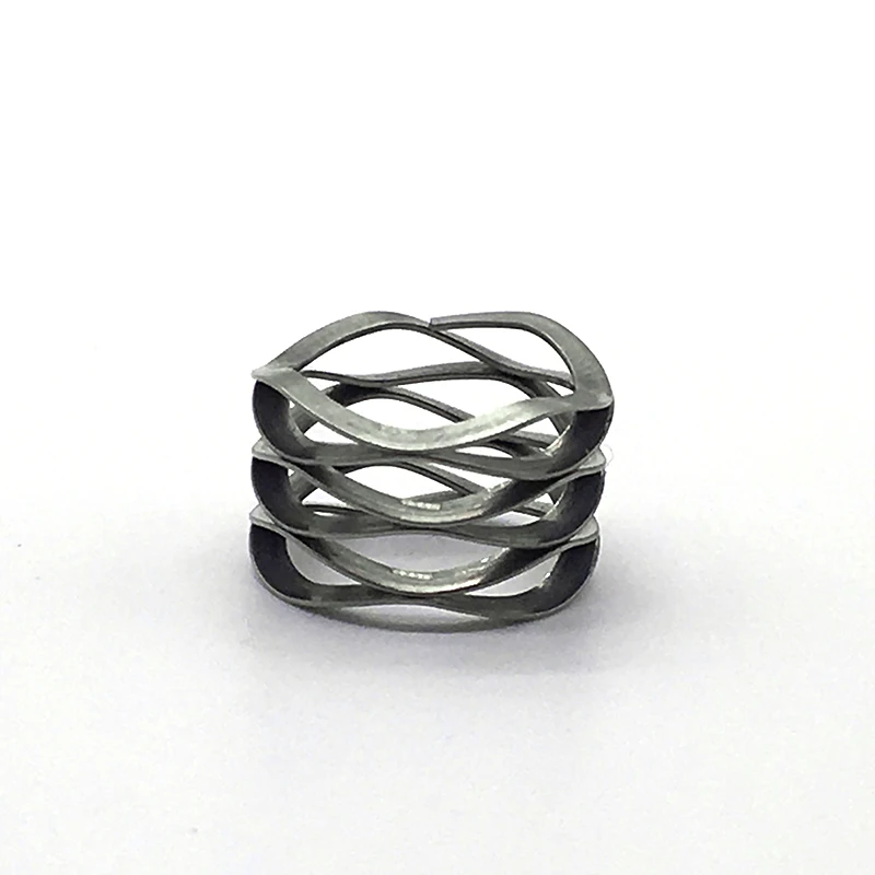 
 Customized Industrial Usage Stainless Steel Compression Wave Disc Spring  