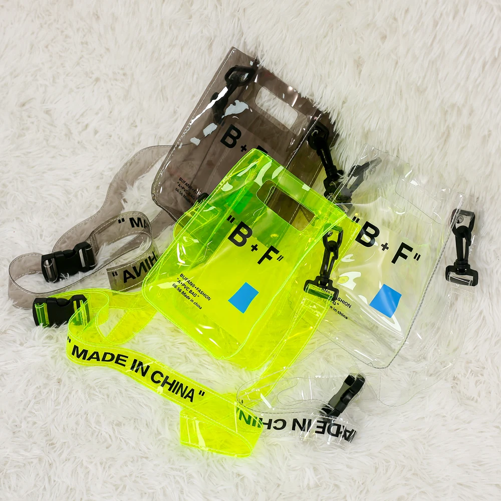 Оптовая продажа, новинка 2021, Высококачественная дамская сумочка, клатч, женская сумка-мессенджер, сумка на плечо из ПВХ, женские прозрачные сумки