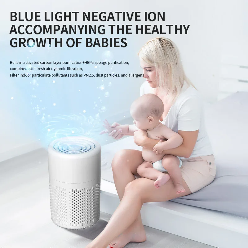 USB air purifier for deodorizing odors, household deodorization purifier for negative ions