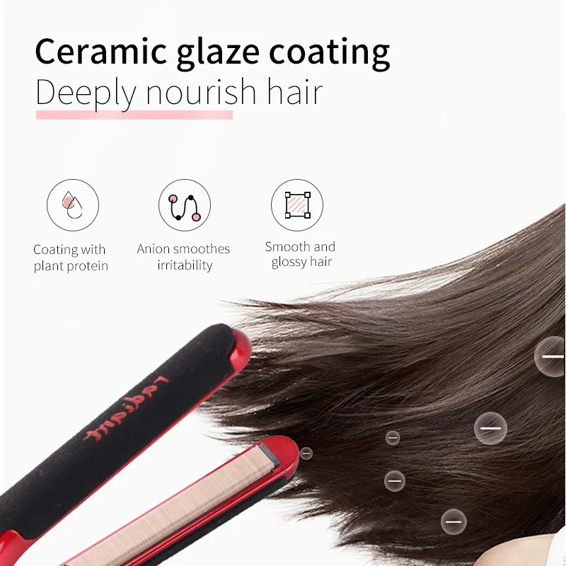 New Generation LCD Display 450f Degree Flat Irons Titanium Plates 2 in 1 Straightening Curling Iron Hair Straightener