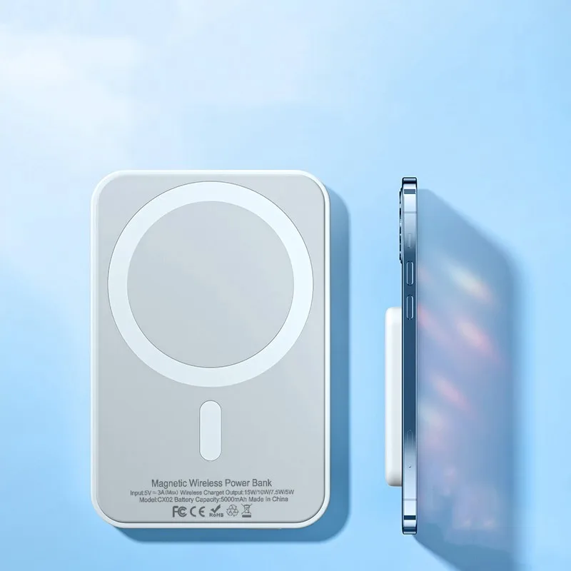 2022 New Best Selling Battery Pack For Iphone 12 High Quality Clone Magsaf Magnetic Wireless Power Bank For Apple