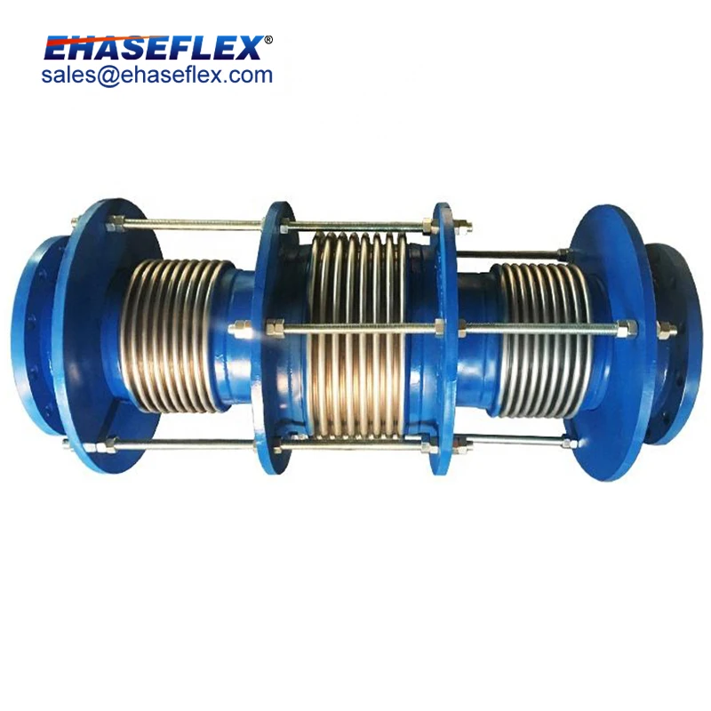 Metal Axial Bellow Pipe Compensator with Flange