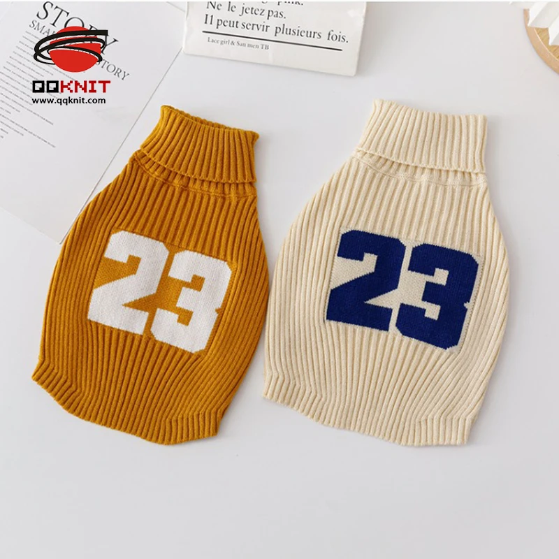 popular Thickened Comfortable Crochet Hand-Knit Pet cotton Sweater dog jumper high quality Sleeveless cardigans