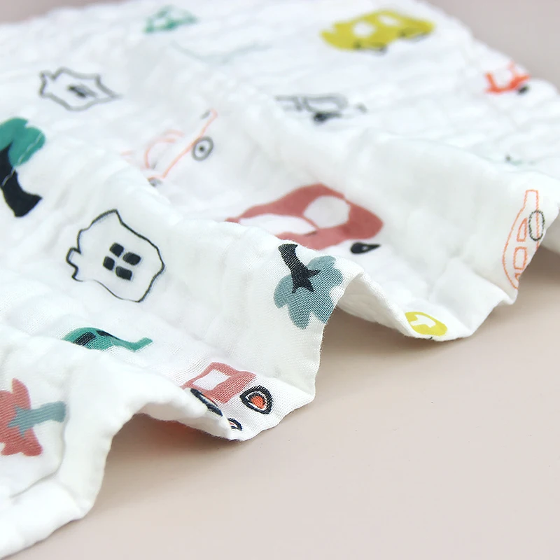 Soft and breathable kid wash face towel 100% organic baby cotton towel