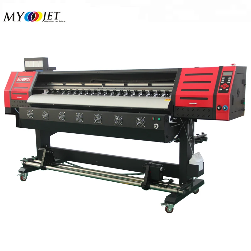 Myjet UV printer for leather floor mat PP Soft film PU 1.8 m Roll to roll Roll Car Sticks 6 ft UV plotter Factory Cheap Hot Sale