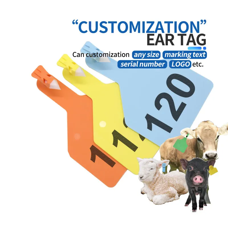 HED-ET117 customization animal tag for cattle ear tag manufacturer animal ear tag equipements