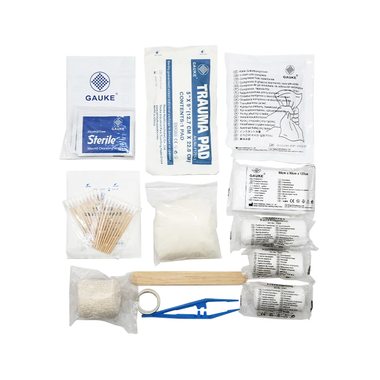 Wall-mount Metal First Aid Cabinet 25 Persons first aid kit in metal case for industrial construction