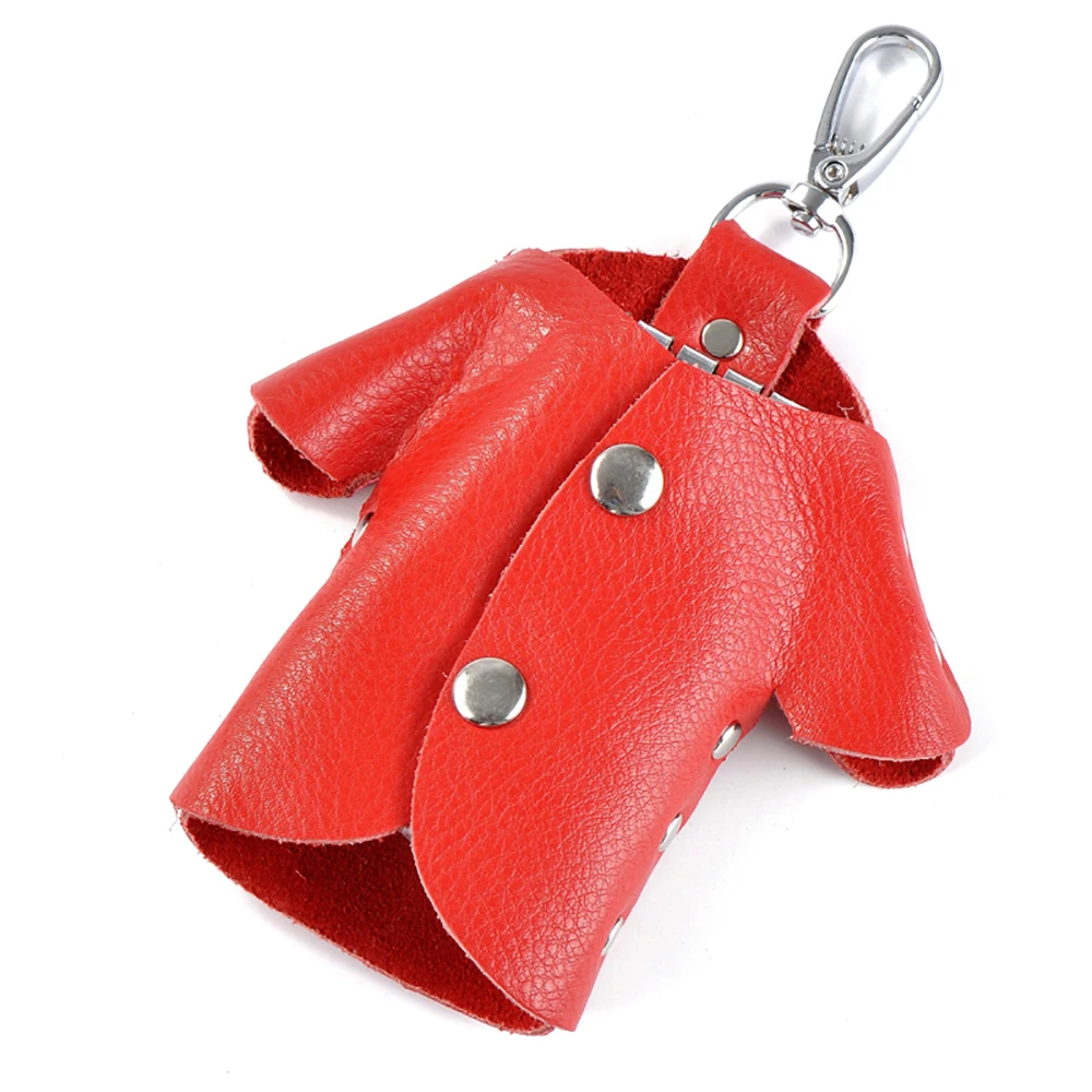 Best gift female genuine leather key bag clothing key holder waist hanging key bag