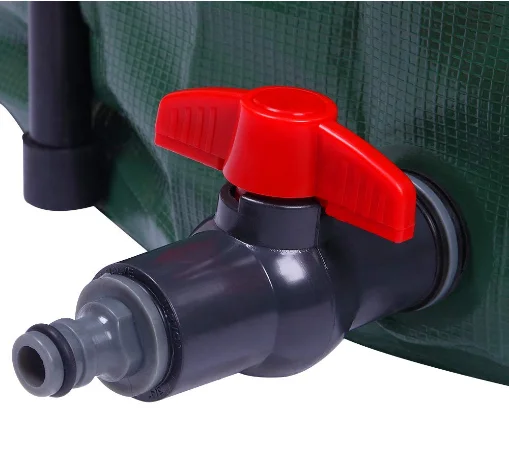 VINGLI 66 Gallon Collapsible Rain Barrel, Portable Water Storage Tank, Rainwater Collection System Downspout