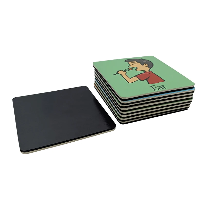 Custom 2-3MM Durable Rigid Unbreakable High Ouality Kids Educational Game Sight Words Refrigerator Magnet Flash CardsPrinting