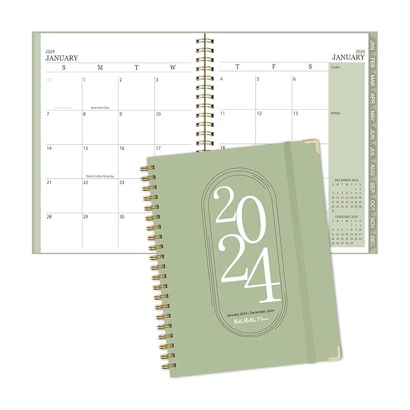 Wholesale Custom Goal Planners Spiral Daily Planner Weekly Monthly B5 Budget Agenda Undated Planner